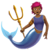 🧜🏾 merperson: medium-dark skin tone display on Apple